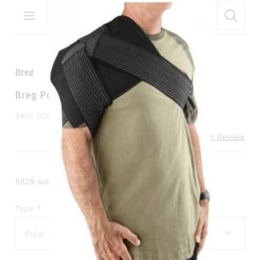 Breg Gel Pack Shoulder Hip Knee Wrap Universal 2Pks Black 11 x 5 in